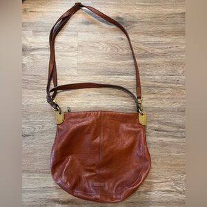 Fossil Brand Brown Leather Shoulder Bag